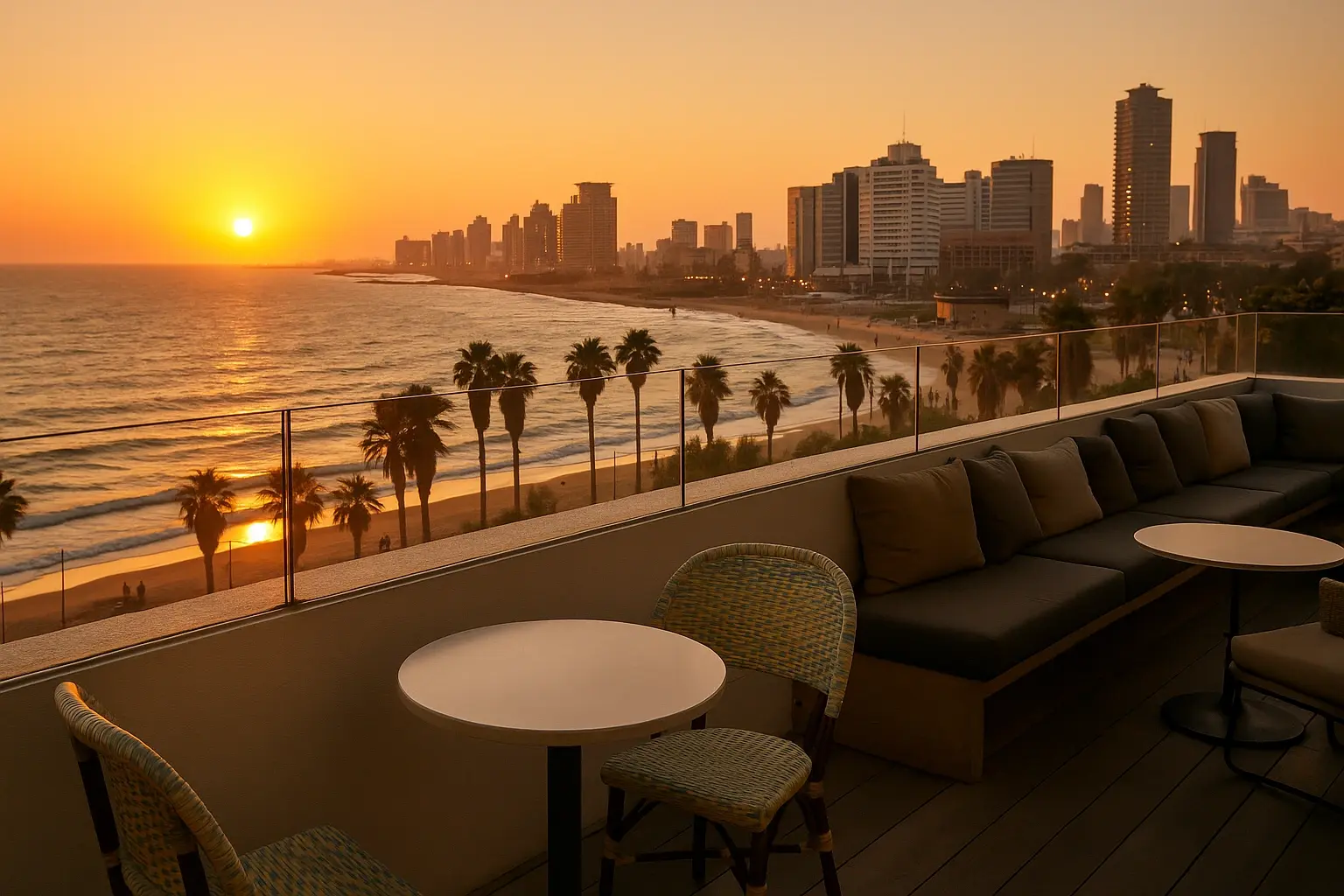 The Most Stylish Rooftops for a Sunset in Tel Aviv - travel article | The O Pod Hotel Tel Aviv Blog